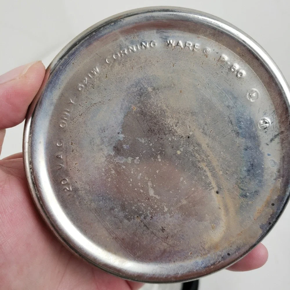 Vintage Corning Ware Blue Cornflower 10 Cup Electric Percolator P-80-EP No Cord